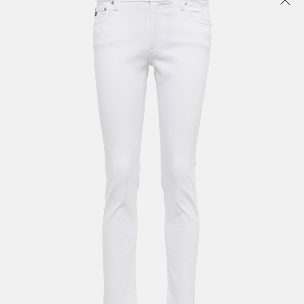 AG Jeans The Prima Mid-Rise Cigarette Jean in White!